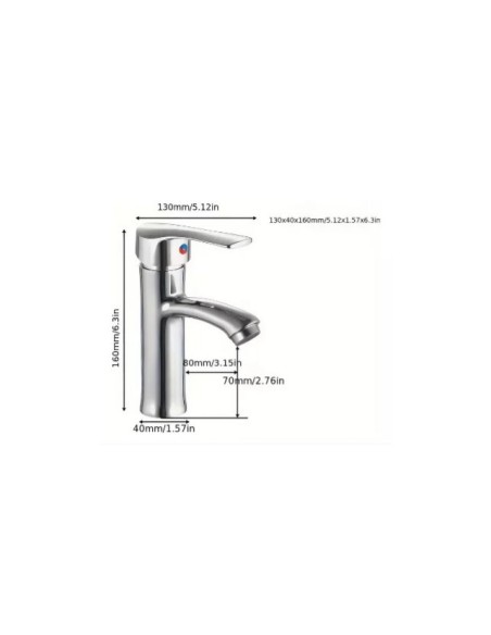 Llave Lavamanos Monomando Grifería Baño Con Flexibles Cromad A10989