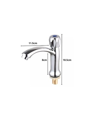 Llave Griferia Lavamanos Monomando Sencilla Cromada Eco A10997