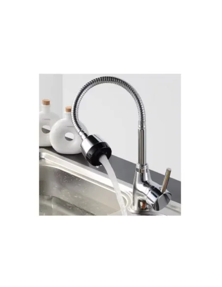 Llave Grifería Lavaplatos Flexible Doble Chorro A10996