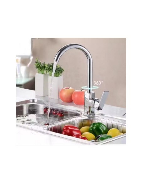 Llave Grifería Monomando Lavaplatos Acero Inoxidable A10988