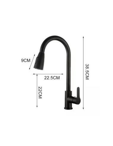 Llave Monomando Lavaplatos Retráctil A11717