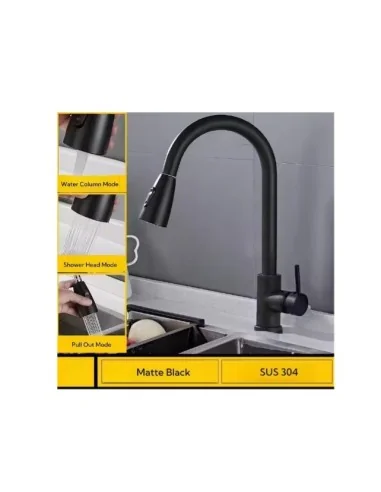 Llave Monomando Negra A10978