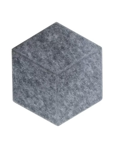 Panel Acústico Hexagonal Autoadhesivo Negro Grafito Pack X12 XSJ-10178