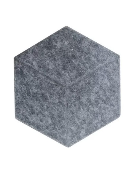 Panel Acústico Hexagonal Autoadhesivo Negro Grafito Pack X12 XSJ-10178
